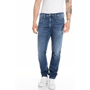 Replay Anbass X-Lite Herenjeans, slim fit, 009, medium blue., 36W x 34L