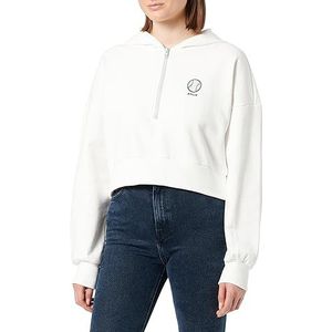 libbi Dames Cropped Hoodie 23930097, wolwit, S, wolwit, S