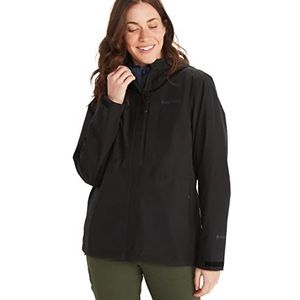 Marmot Women's Minimalist Jacket, Waterproof GORE-TEX Jacket, Lightweight Rain Jacket, Windproof Raincoat, Breathable Windbreaker, Ideal for Running and Hiking, Black, XL