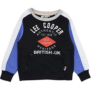 Lee Cooper Sweatshirt voor jongens, Zwart, 6 Jaren