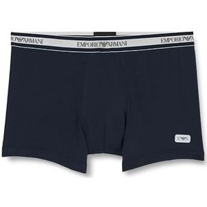 Emporio Armani Heren Heren Shiny Logo Band Boxer Shorts, marineblauw, XL
