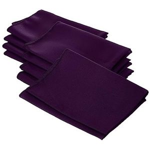 La-linnen Poplin met polyester Casual 45.7 x 45.7 x 0.04 cm aubergine