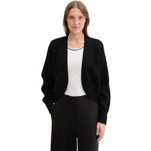 TOM TAILOR Cardigan gebreide jas voor dames, 14482 - Deep Black, XXL