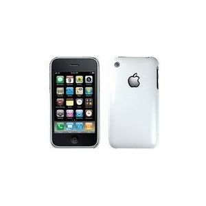 Logotrans Hardcase wit en displaybeschermfolie voor Apple iPhone 3G / 3Gs