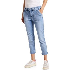 Street One - Cargo Jeans - Blauw - Loose Fit
