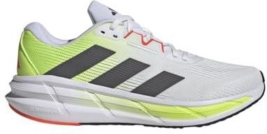 adidas Heren Questar 3 Running Shoes, Cloud white/grey five/lucid lemon, 46 2/3 EU