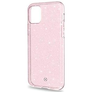 Celly Sparkle-beschermhoes voor iPhone 11 Pro, kleur: roze.