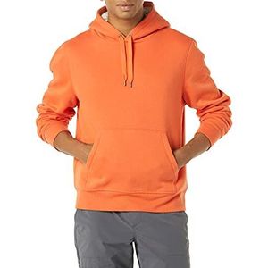 Amazon Essentials Heren Sherpa-gevoerde pullover hoodie sweatshirt, oranje, medium