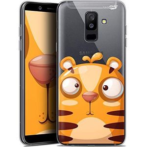 Beschermhoes voor 6 inch Samsung Galaxy A6 Plus 2018, ultradun, Cartoon Tiger
