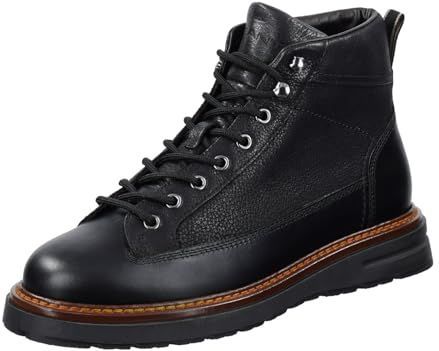 GANT - Veterlaarzen - Zwart - Leer - Profielzolen