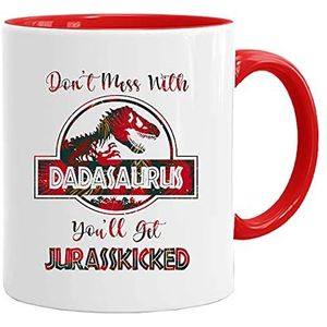 Dadasaurus Vaderdag Mok & Gift Box Set |Geschenken voor papa| Nieuwigheid Mok| Vaderdag Geschenken | Step dad Gifts