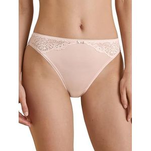 CALIDA Sensual Secrets Slip voor dames, regular cut, achterkant van transparant kant, Lace Parfait Pink, 40-42
