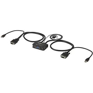 StarTech.com 2-poorts USB VGA-kabel KVM-switch met USB-voeding en afstandsbediening
