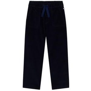 Petit Bateau Rechte kinderbroek van effen fluweel, Roken., 3 Jaren