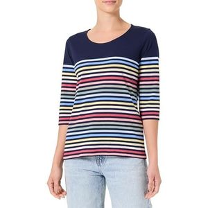 Armor Lux Lichte matrozenboom 10 kleuren met 3/4-mouwen en boothals voor dames, Veelkleurige nerf Ruz Seal, M