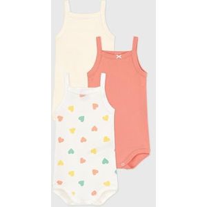 Petit Bateau Rompertjes voor babymeisjes (set van 3), variant 1, 18 Maanden