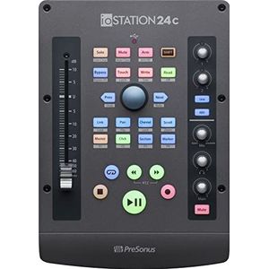 PreSonus ioStation 24c, 2x2 USB-C audio-interface en productie DAW controller met softwarecable voor opname, podcasting en muziekproductie