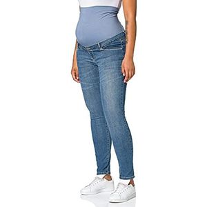SUPERMOM Dames Jeans OTB Skinny Washed Blauw, Blauw, 50