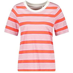GERRY WEBER Edition Dames 870044-44006 T-shirt, paars/roze/rood/oranje ringel, 40, paars/roze/rood/oranje ring, 40
