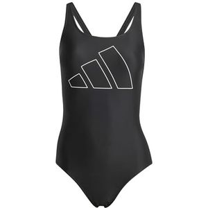 Adidas - Big Bars X Back - Badpak - Zwart - Chloorbestendig, 78% Gerecycled Nylon, 22% Elastaan