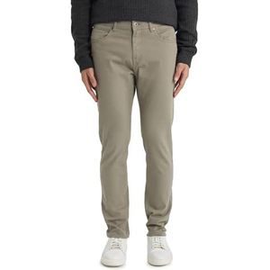 DeFacto Chinobroek voor heren, stijlvolle en comfortabele herenbroek, klassieke chinobroek voor een modieuze look en de hoogste, Kaki, 32W / 30L