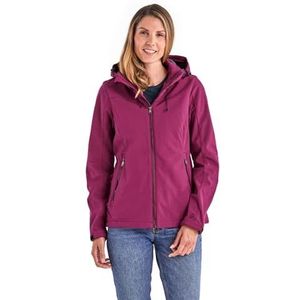 Softshelljack - Donkerrosé - 100% Polyester - Waterafstotend, Winddicht