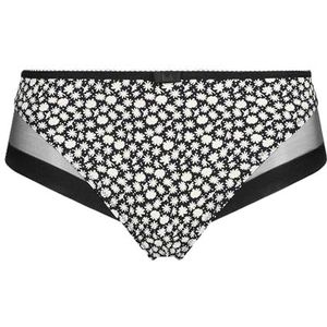 DIM Generous Klassieke damesslip, 1 stuk, Black Retro Daisy, S