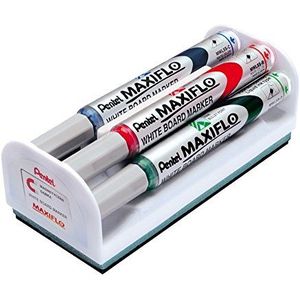 Pentel MaxiFlo Fine Bullet Tip Whiteboard Marker - Verschillende (Portemonnee van 4)