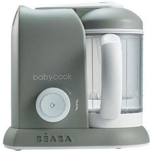 BÉABA, Babycook Solo, babyfoodprocessor 4 in 1, stoomkoker, gevarieerde voeding, huisgemaakte potjes babyvoeding, Grijs