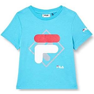 FILA Unisex Kids SHENZEN Graphic Logo T-Shirt, Blue Atoll, 86/92, blue atoll