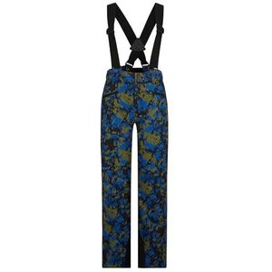 Ziener AKANDO Skibroek, sneeuwbroek | waterdicht, winddicht, warm, Black.tie dye Seaweed, 104