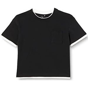 NAME IT Nkmtufal Ss Top T-shirt voor jongens, zwart, 116 cm