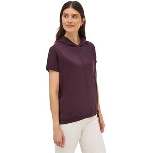 Cecil - Materiaalmix Hoodie - Rood - Dames