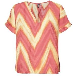 Vero Moda T-shirt Vmjosie Kua Ss Top Wvn Ga 10306817 Cayenne kua Dames