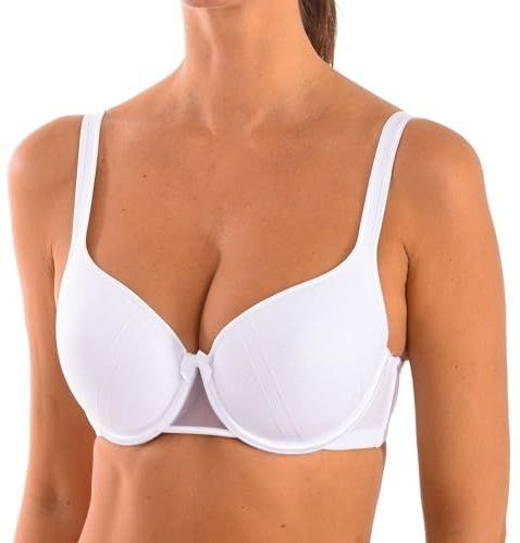 Nicole - Voorgevormde Beugelbh - Wit - Balconette bh's