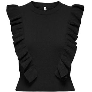 Onlashley Sl O-Neck Knt, zwart, XL