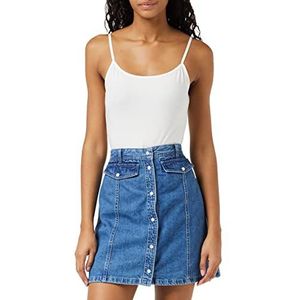 Tommy Jeans Dames Tjw Denim Mini Rok Recht, Denim Medium, S