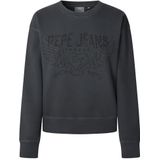 Pepe Jeans Dames BEBERLY Sweatshirt, Grijs (COAL GREY), L, Grijs (Coal Grey), L