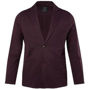 JP 1880, heren, grote maten, sweat-colbert, vlam-sweat, revers, opgestikte zakken, aubergine, XXL