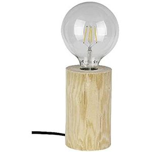 Homemania Bureaulamp voor foster, bureau, nachtkastje, hout, 8-12 x 8-12 x 15 cm