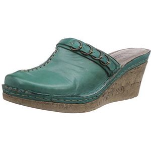 Manitu 900439 clogs voor dames, groen, 39 EU