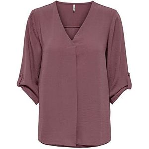 JACQUELINE de YONG dames blouse, rosébruin., 38