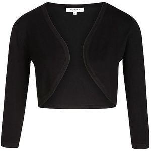 Morgan Bolero voor dames, lange mouwen, 201-Mtira.N pullover TL, Zwart, L