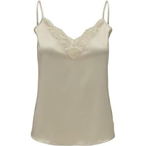 ONLY Dames Onlvictoria Sl Lace Mix Singlet Noos WVN Top, crèmetinten, XXS