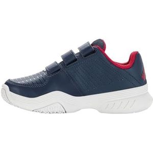 K-Swiss Court Express Strap Omni tennisschoen voor jongens, Blue Opaal White Lollipop, 32.5 EU