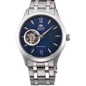 Orient FAG03001D0 Analoog automatisch horloge met roestvrijstalen armband voor heren, grijs/blauw, armband