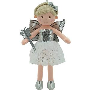 Sweety Toys 11827 Stoffpuppe Fee Plüschtier Prinzessin 60 cm Silber