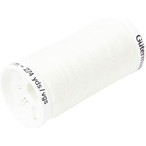 Gütermann Sew alle polyester schroefdraad, 250 mtr, ivoor (0001),