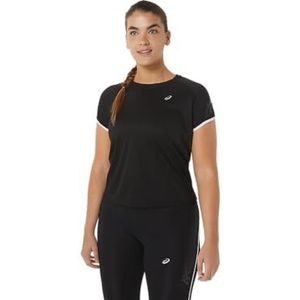 ASICS Icon SS Top T-shirt voor dames, Zwart, M