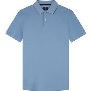 Hackett London Pima Cotton Poloshirt voor heren, Chambray, XS